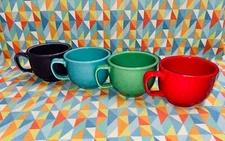 NEW FIESTAWARE 18 oz Jumbo Mug set of 4 Mixed Colors Soup Cup FREE SHIPPING 