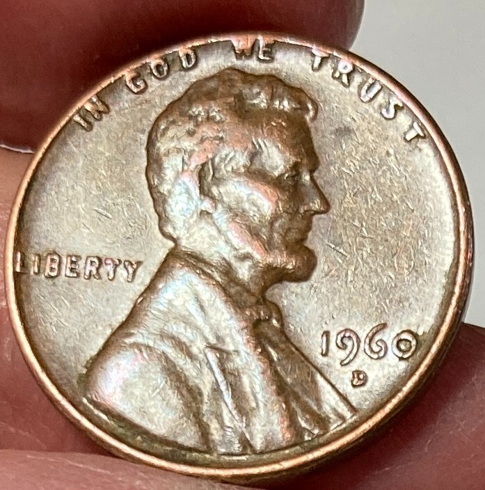 1960 D Lincoln Penny Error 