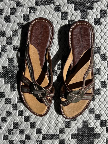 Sandali Montego Bay Donna 8W Marroni Ricamati Slip On - Foto 5 di 9