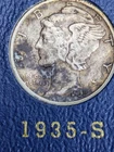 1935-S Mercury  Dime VF Very Fine