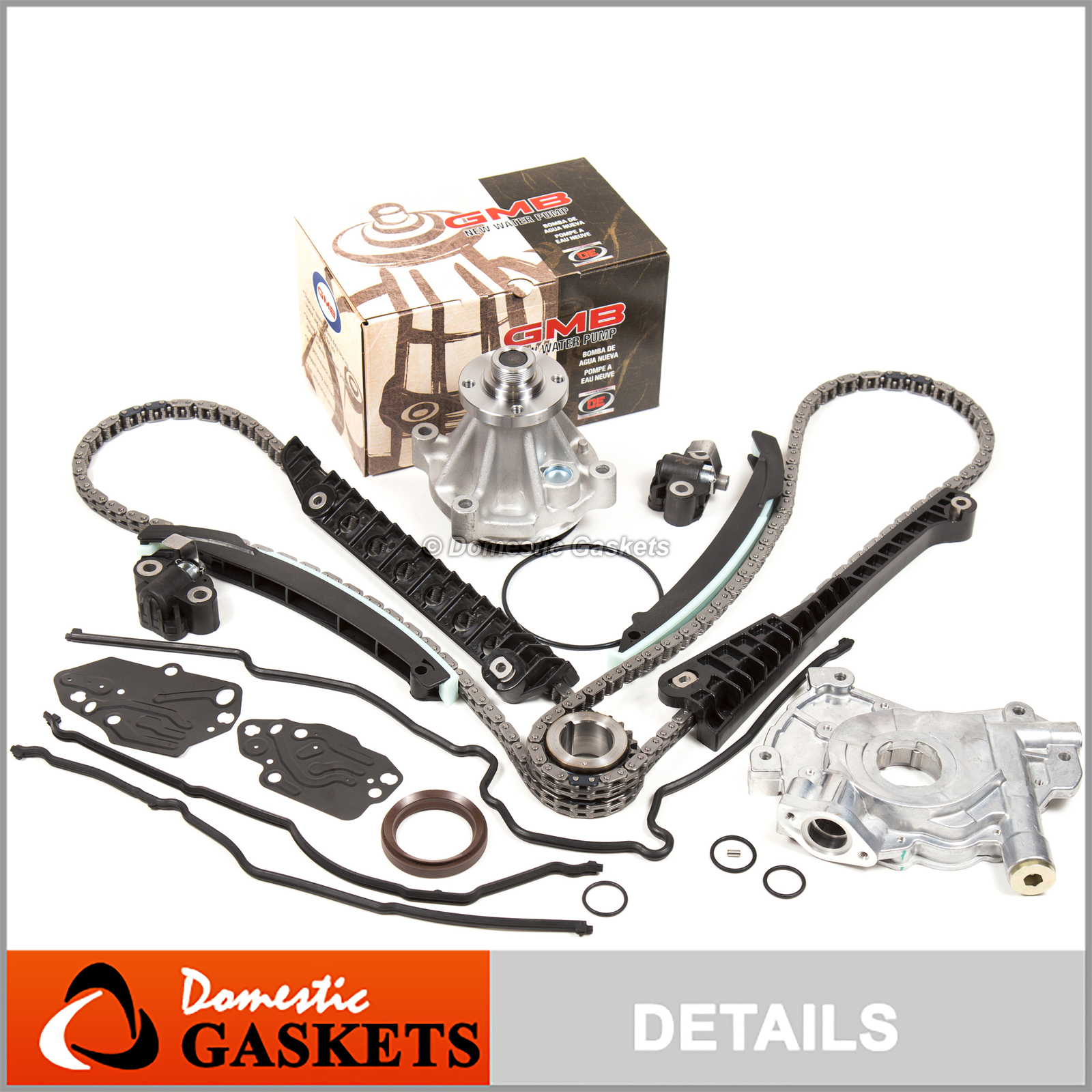 Timing Chain, Oil Pump & Water Pump Kit For 04-08 Ford F150/Lincoln 5.4L 3V Triton