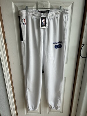 NWT Nike Golden State Warriors NBA Team Issue  White Sweatpants DA9032-051 Sz XL