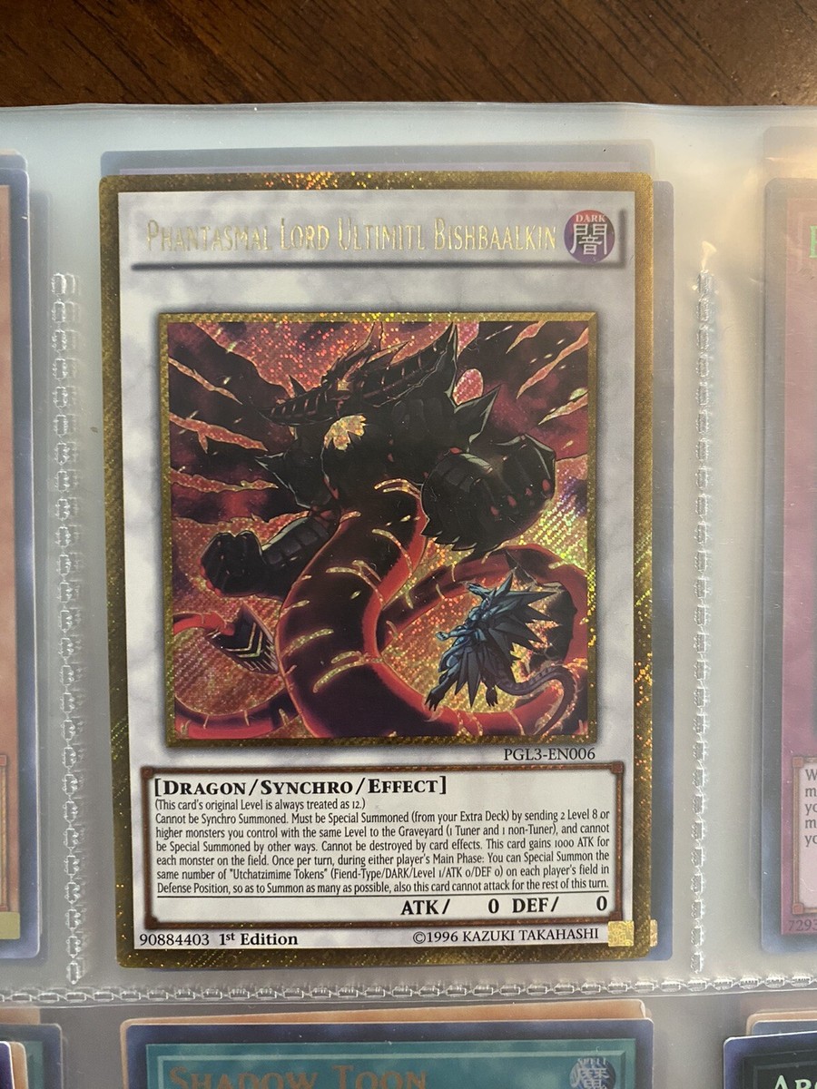 Phantasmal Lord Ultimitl Bishbaalkin - PGL3-EN006 - Gold Secret Rare  Yu-Gi-Oh!