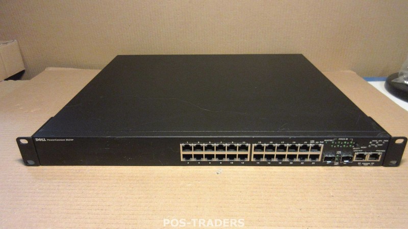 Dell PowerConnect 3524P 24 Port PoE Managed Fast Ethernet Switch + 2x SFP Ports