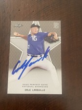 LSU SF GUANTS CALE LANSVILLE IP AUTO Signed Perfect Game Card AUTOGRAPH