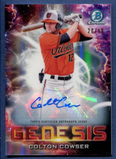 2021 Bowman Draft Colton Cowser Genesis Rookie Autograph #GNS-5 20/99