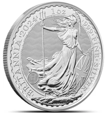 2024 - 1 oz Silver Royal Mint Britannia King Charles 1 oz .999 FINE BU IN STOCK