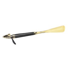Horse Head Shoe Horn Lifter Universal Long Beech Handle Handled ShoehornBlack