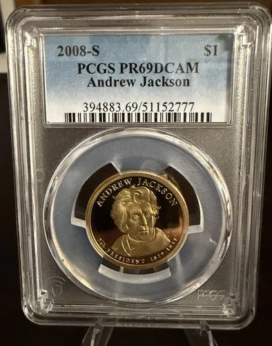 2008-S Presidential Dollar Andrew Jackson Proof — photo from another recent sale