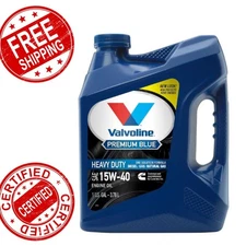 Valvoline Premium Blue Motor Oil 15W40 Heavy Duty Engine Oil 1 gal,  Case of 3