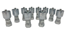 Lot of 10,Parker Hydraulic Fluid Connectors 1JC43-4-4