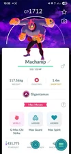 Pokémon Gigantamax Machamp ( Special BG Dark Skies ) GO