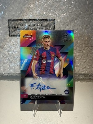 Topps Finest 2023/24 Fermin Lopez Rookie Barcelona Autograph RC Spain Rare Auto
