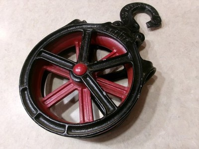 Antique Louden 1013 Pulley 7 Inch Hay Loft Barn Primitive 12 '' Long, Very Nice