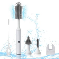 Electric Baby Bottle Brush Set with Rechargeable Electric Bottle Brush Cleane...