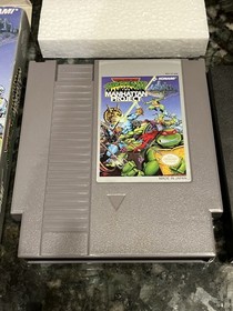 Teenage Mutant Ninja Turtles III: Manhattan Project (NES Nintendo) Working + Box