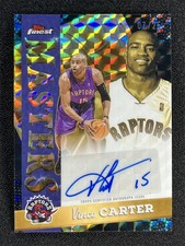 2025-26 Topps Finest Vince Carter #MA-VC Black Geometric Masters Auto /25