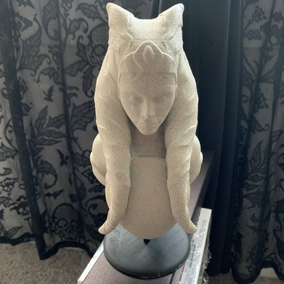 Star Wars Asoka Tano 9inch Tall 3D Printed Unfinished Bust With Stand