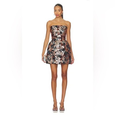 Bronx and Banco Maraya Sequin Strapless Mini Dress in Multi,Wedding Guest Size S