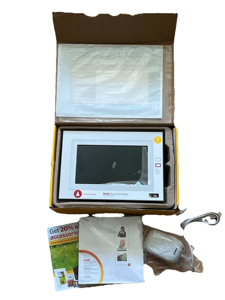 Kodak EasyShare P720 7" Digital Photo Frame Quick Touch Border ( Parts Missing - Image 4 of 4