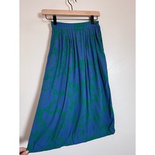 Vintage Pendleton Country Sophisticates Floral Pleated Midi Skirt Petite S