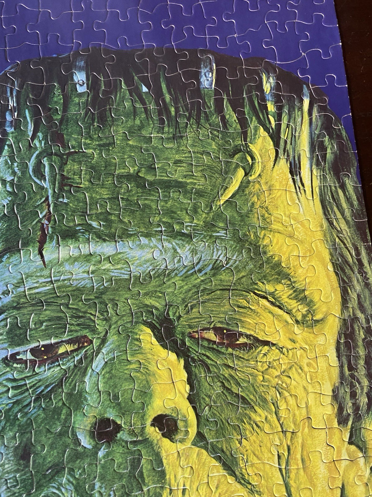 Frankenstein Glow In The Dark Jigsaw Puzzle 1974 APC Used 307 Pieces