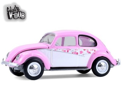 VW Volkswagen Käfer / Beetle - Botanical - 1950 - pink - Greenlight 1:64