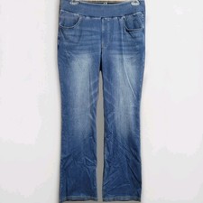 Halara Flex Denim Bootcut Pull On Jeans Size XL Tall Medium Wash Stretch Pockets
