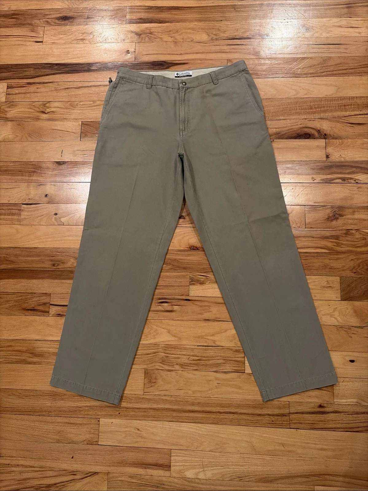 COLUMBIA Sportswear Straight Outdoor Beige Hiking Cargo Pants Men's Size 36 x 33
