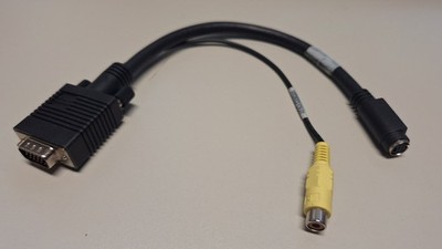 VGA to S-VIDEO or VIDEO / Composite Adapter Cable. OLD Version ! zu plsease read