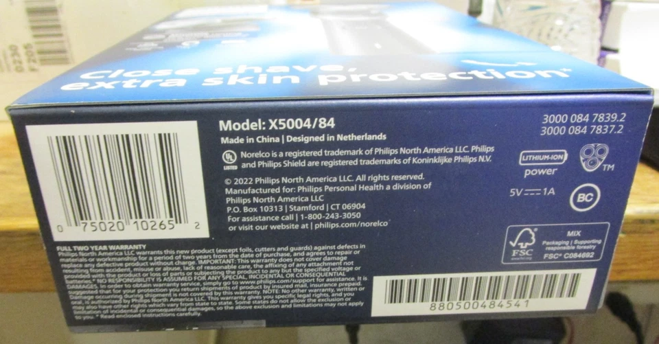 Afeitadora recargable Philips Norelco 5000X Foto 4 de 4