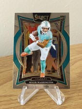 Malik Washington ROOKIE 2024 Panini Select #71 CONCOURSE LEVEL RC Miami Dolphins