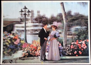 Disneyland 1966 Large 3D POSTCARD Mark Twain New Orleans Square Walt Disney Prod