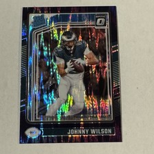 2024 Panini Donruss Optic - Rated Rookie Johnny Wilson #256 Purple Shock...