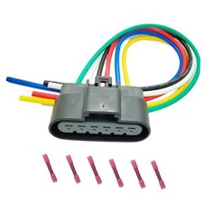 6 Wires Trailer Brake Continue Relay Assembly Connector Wiring Harness Pigtail