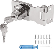 Door Lock, Bedroom Door Lock without Drilling, Cabinet Lock with Keys for Cupboa
