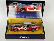 Scalextric C2402A Ford Mustang 16 '69 Red/White/Blue 1/32 scale slot car NIB
