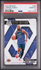 2024-25 Mosaic LeBron James #286 Lake Show Alternate Glitter SSP Low Pop! PSA 10