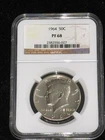 1964 50C Silver Proof Kennedy Half Dollar NGC Graded PF 68