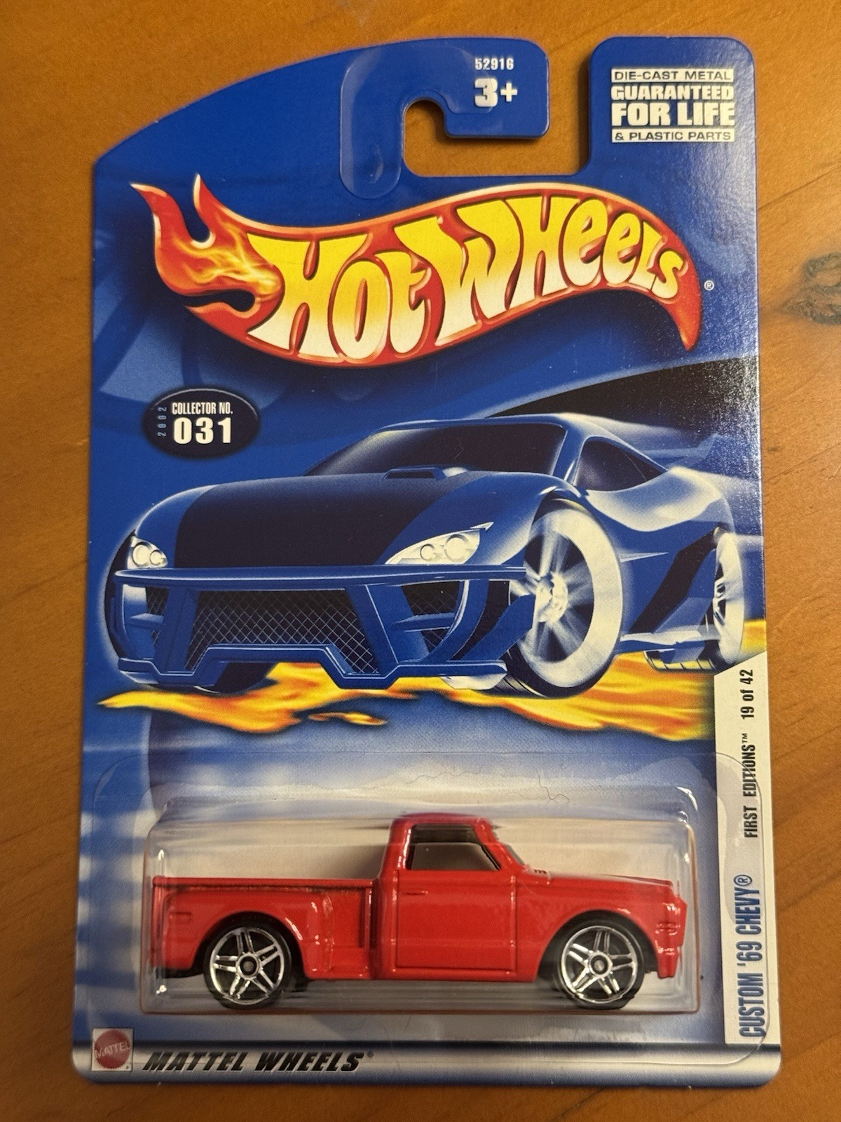 2002 Hot Wheels First Editions Custom ‘69 Chevy 19/42 Collector #031 Red