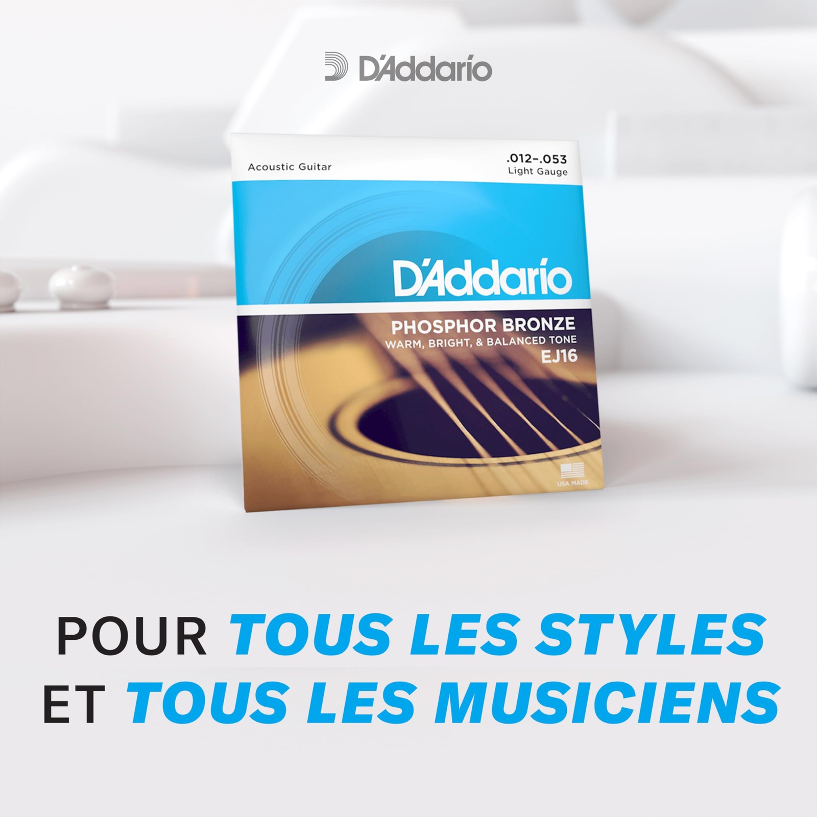 EPBB170 Cordes basse acoustique 45-100 : Sonorité riche et sustain