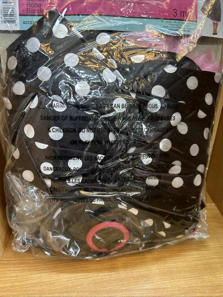 Vestido a Lunares Twist N' Shout Años 50 Calcetín Hop Vestido Elegante Halloween Adulto Disfraz Foto 4 de 4