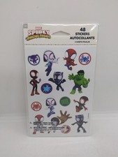 Marvel Spidey Amazing Friends Stickers 3 sheets 48 Total Stickers Super Heros