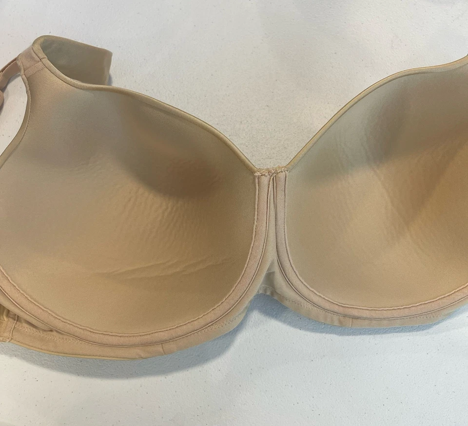 Playtex Secrets Full Figure Wireless Balconette Bra 38DD Nude 4824 - Image 3 of 4