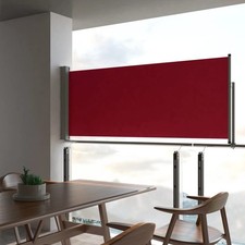 Side Awning Blind Retractable Automatic Roll-back Sun Shade Outdoor Garden 1x 3M