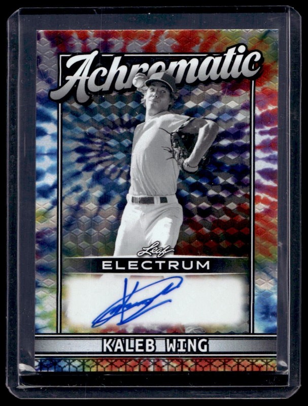 2026 Leaf Electrum Kaleb Wingh Achromatic Auto 6/15 #A-KW2