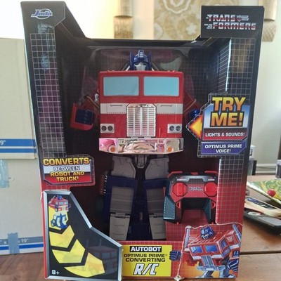 Jada Toys Transformers G1 Optimus Prime 12 inch Converting RC Toy - 33521