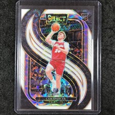 2024-25 Select CAM SPENCER Premier Level Rookie White Scope 12/35 #189