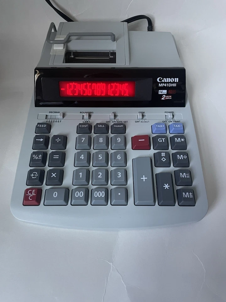 Calculadora Canon Heavy Duty Business teclas grandes y pantalla MP41DHIII NUEVA sin caja Foto 4 de 4