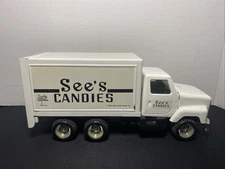 Vintage 1987 ERTL  See's Candies  White Delivery Truck Diecast # 3605 🚚